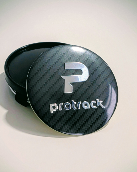 ZeichnunPROTRACK Nabenkappe Carbon Look flachg Stehbolzen